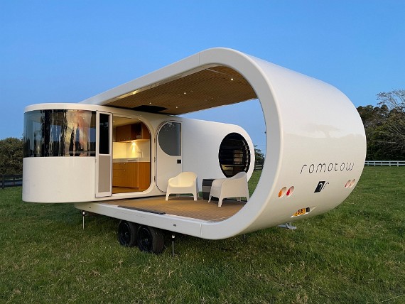 Romotow - Link Romotow - The mobile home of the future. Luxury interiors, beautiful styling and supremely functional indoor outdoor...